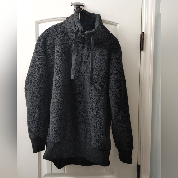 ATHLETA Talus pull over half zip Sherpa fleece sweatshirt - Picture 4 of 8